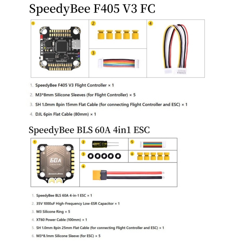 SpeedyBee F4 F405 V4 55A BLS 3 - Speedybee F405 V4 Bls 55A Stack のレビューと価格